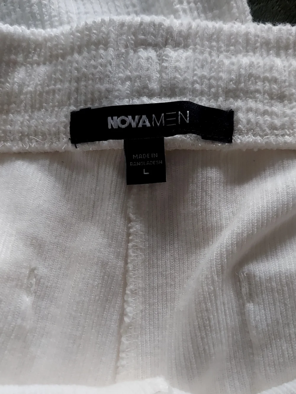 Dean Textured Short Sleeve Button Up Set - White
